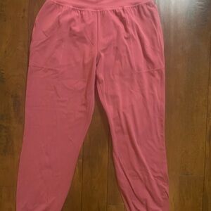 Athleta women’s salutation jogger in powervita pink salmon size small pockets